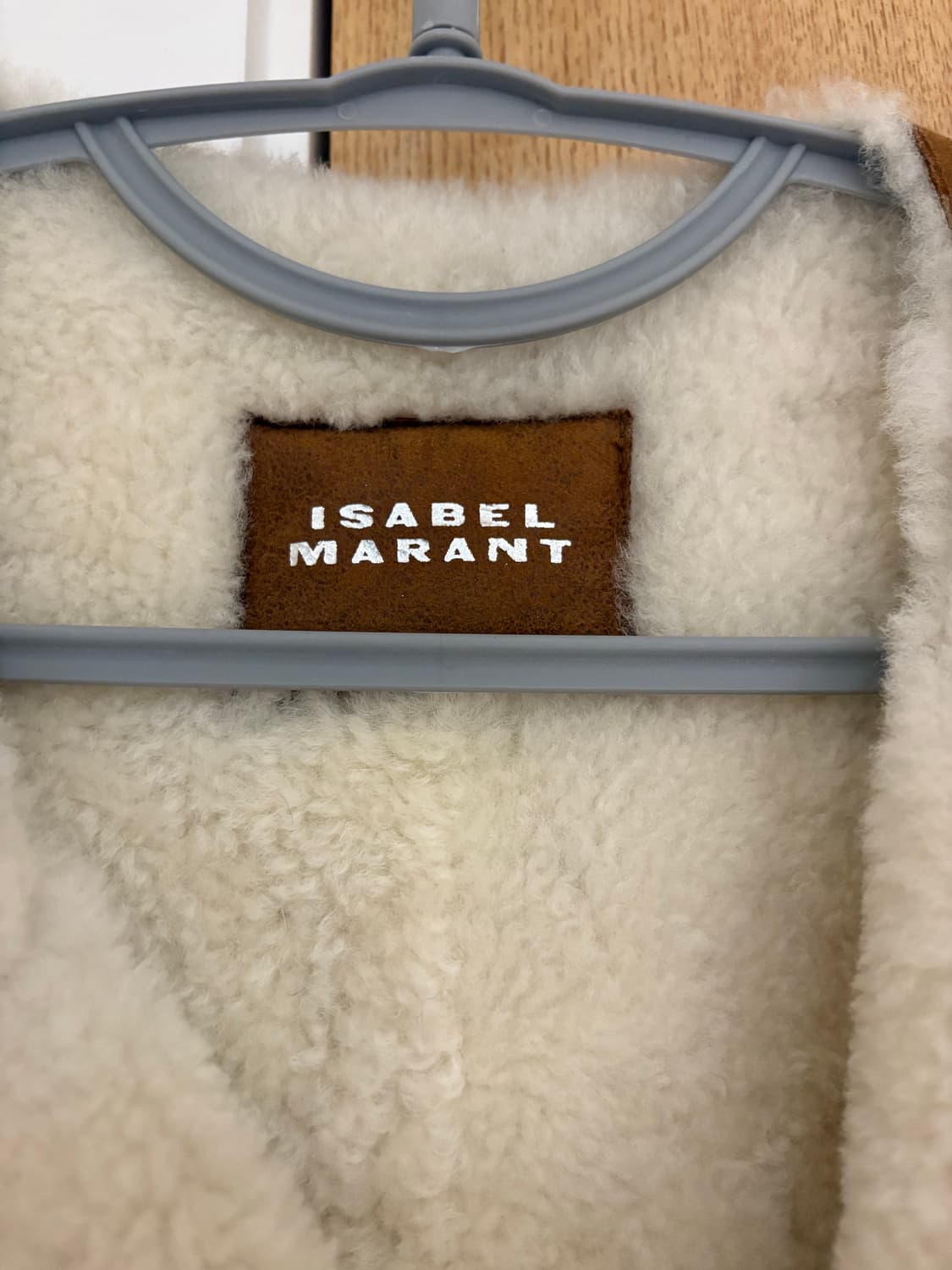 이자벨마랑 브라운 무스탕 조끼 상품이미지2