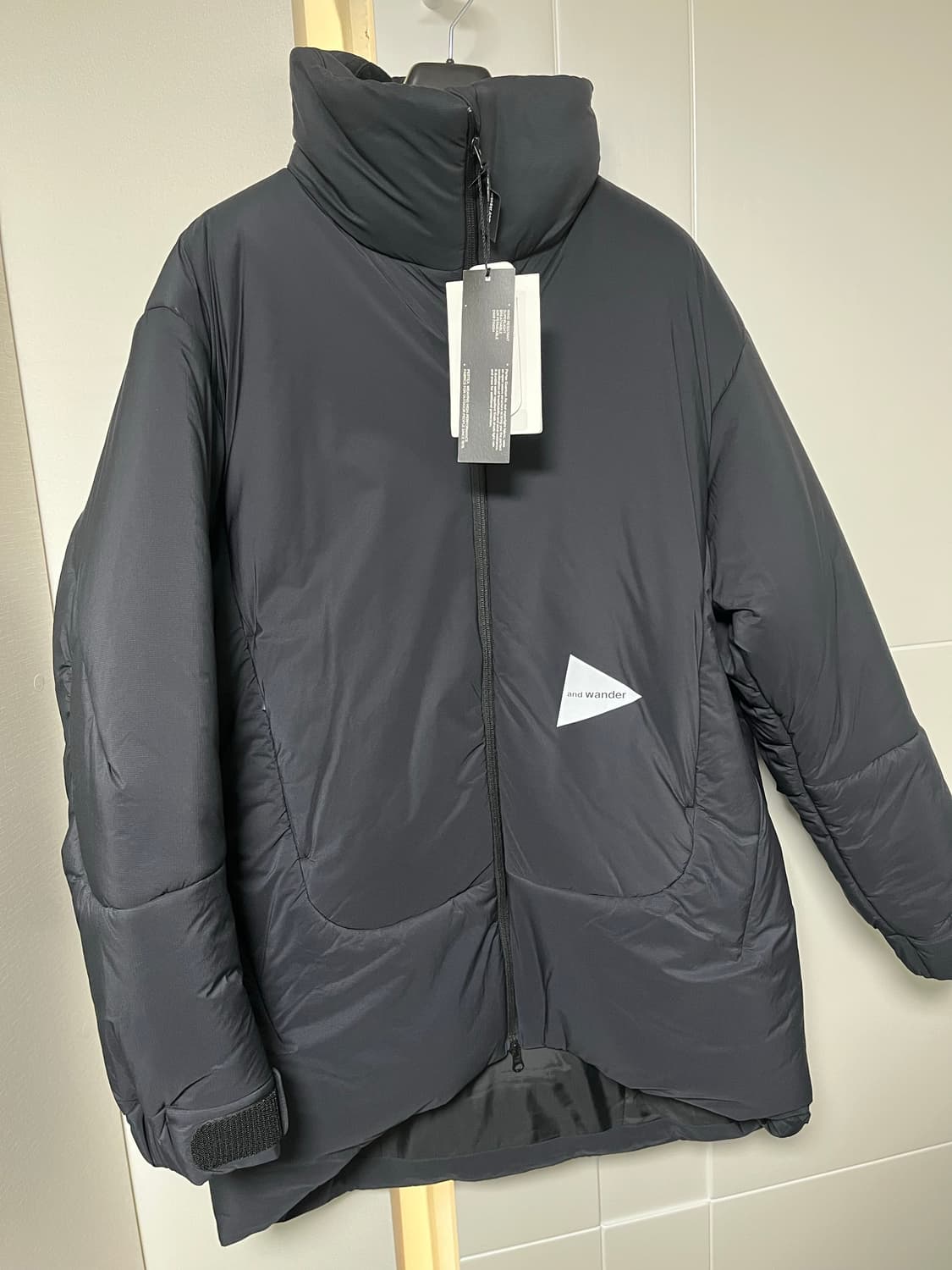 (새상품) 앤드원더 탑 플리스 코트 블랙 L-XL 상품이미지2