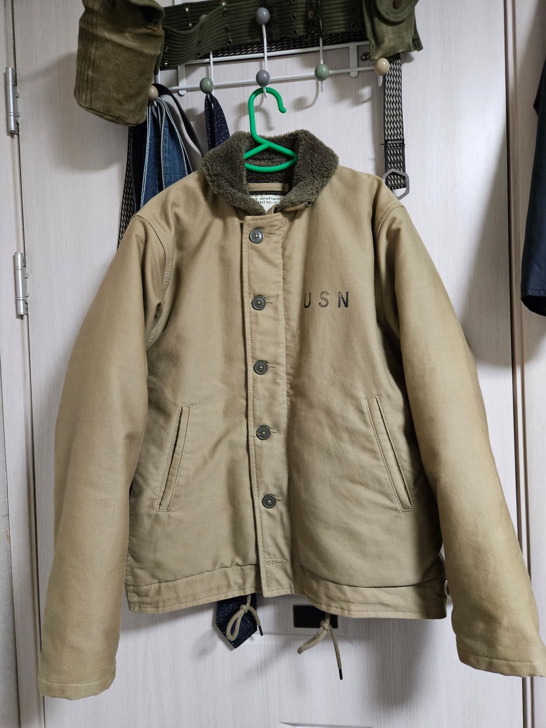 브론슨 a1 미해군 덱자켓 40 사이즈 밀리터리 상품이미지1