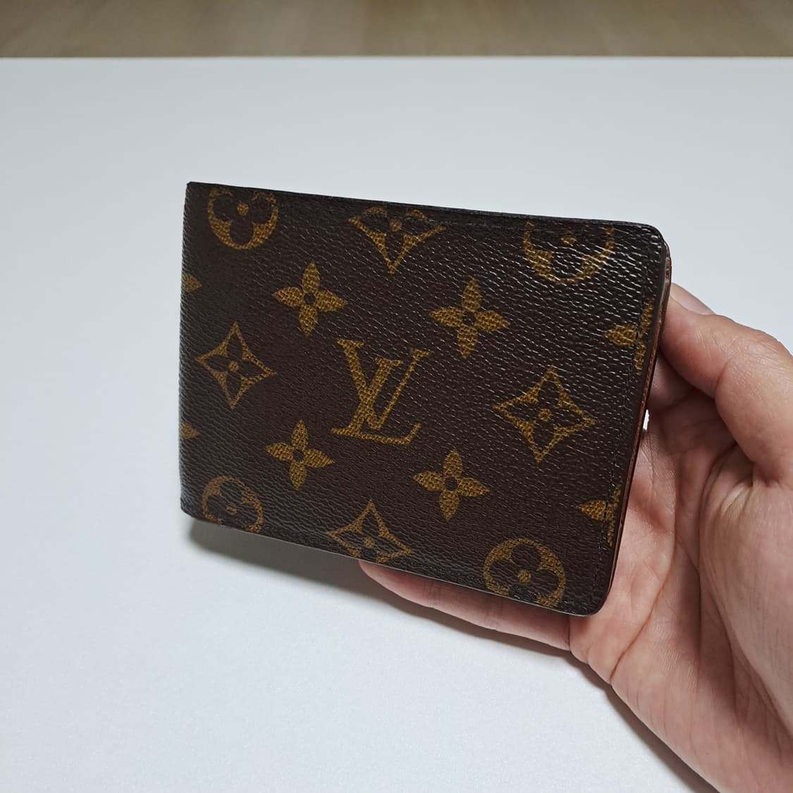 [100%/정품] 루이비통 모노그램 멀티플 반지갑 브라운, 루이비통지갑 상품이미지1