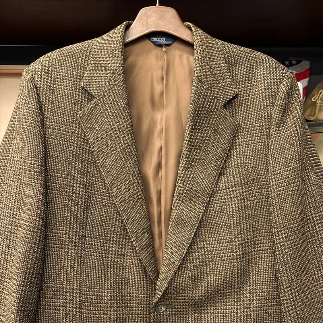90s 폴로 랄프로렌 클렌체크 테일러링 울 블레이저 자켓 N1226 상품이미지3