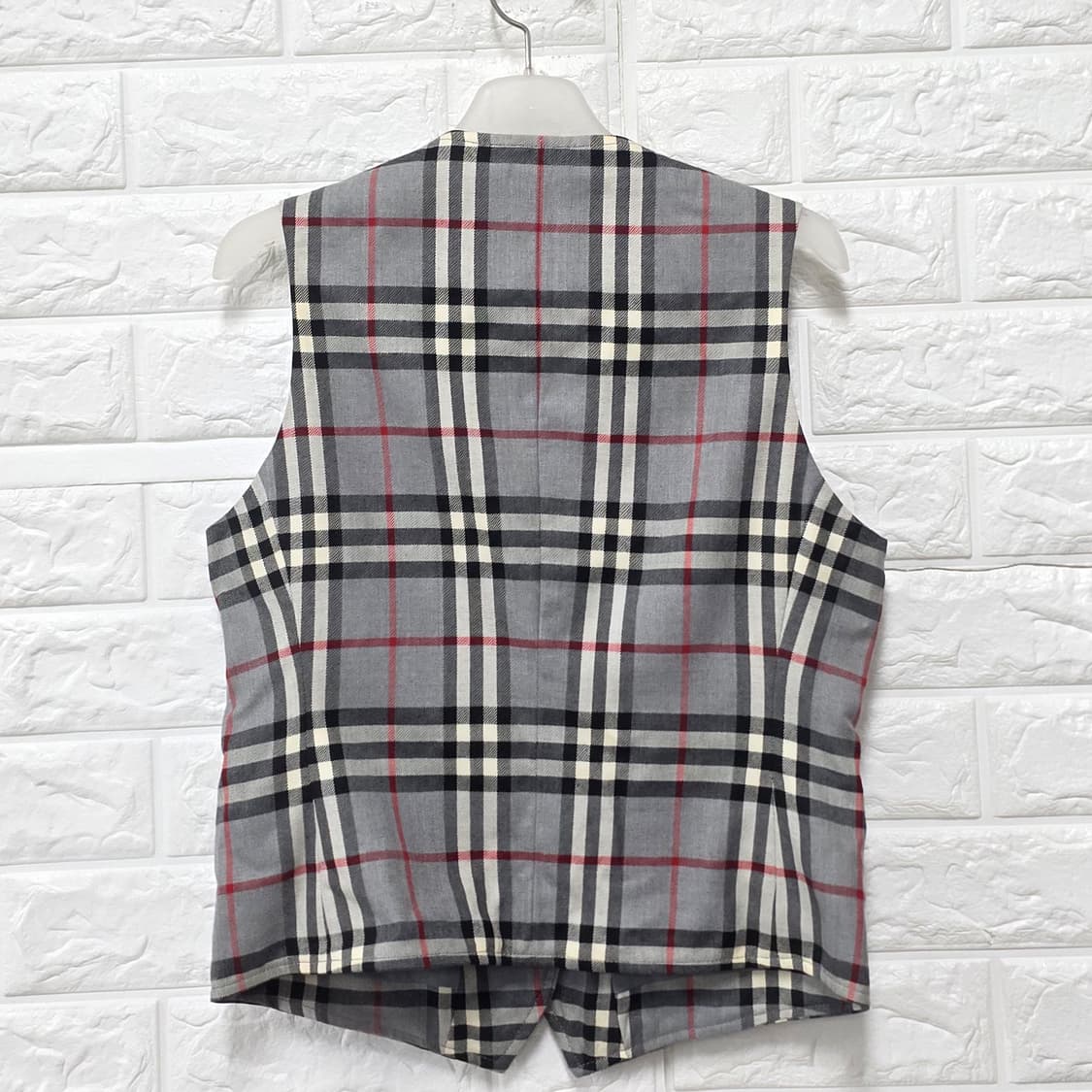 택포// 버버리 체크 조끼 S 상품이미지4