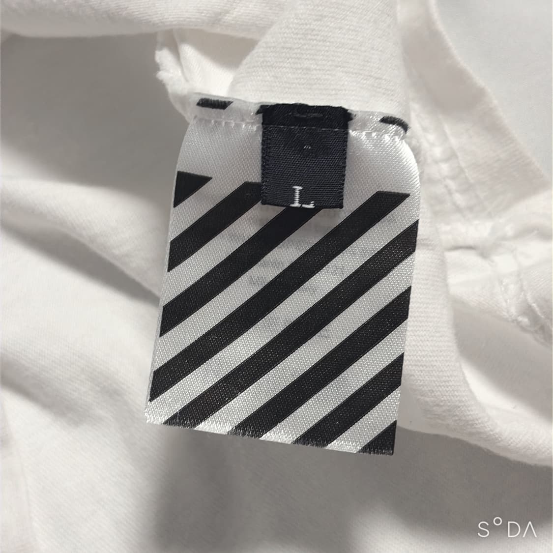 오프화이트 화이트 프린팅 반팔티 L 상품이미지9