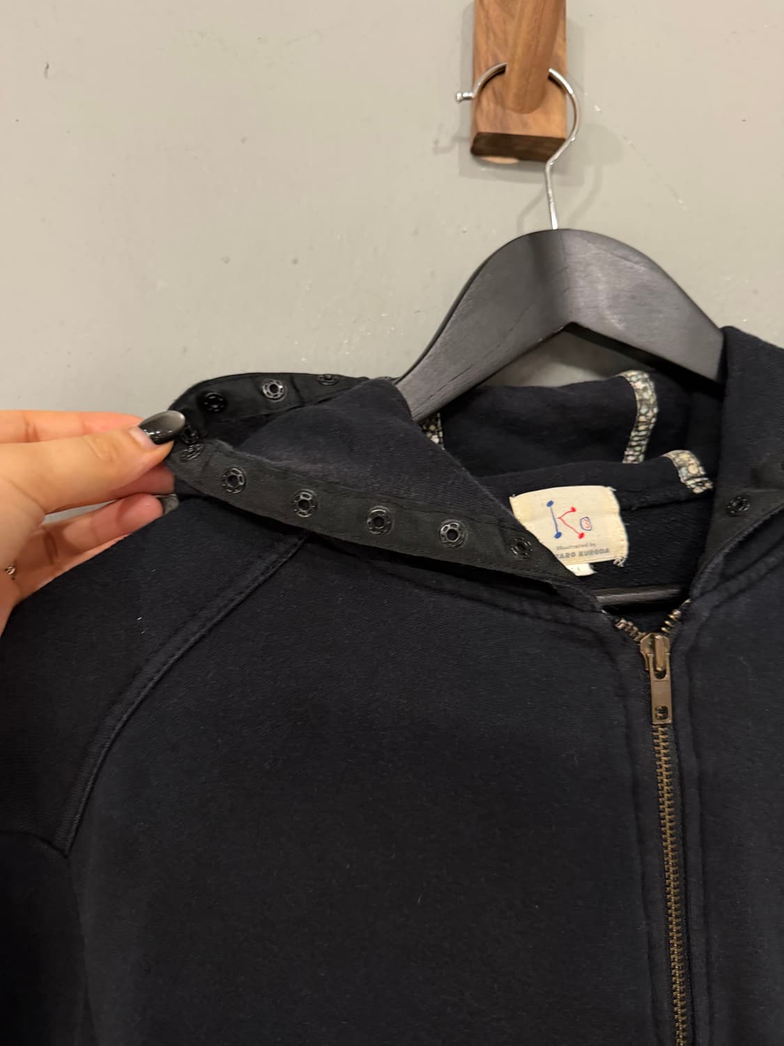 buckle pocket 2-way hood zip-up 상품이미지9