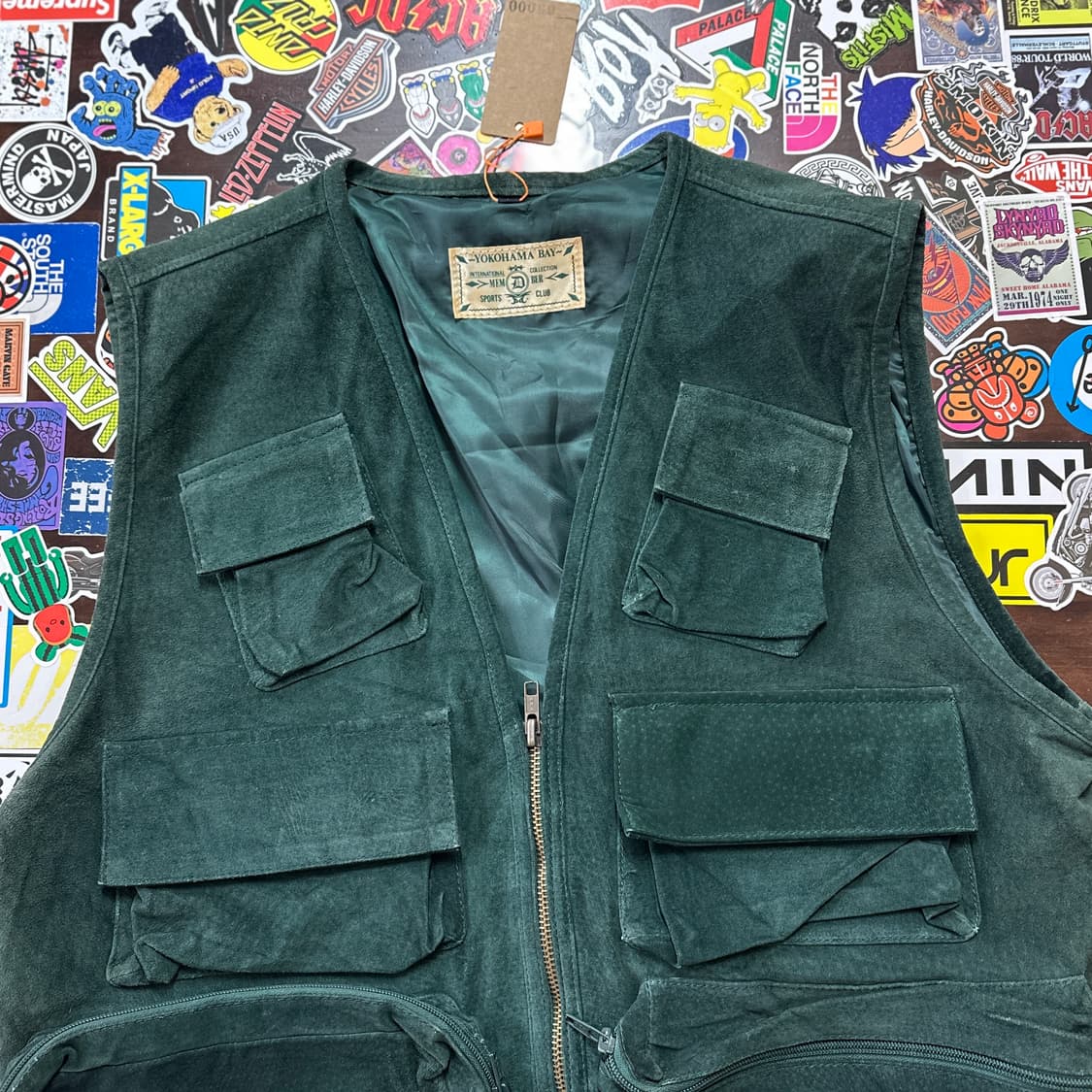 요코하마 베이 레더 가죽 피싱 베스트 F 상품이미지3