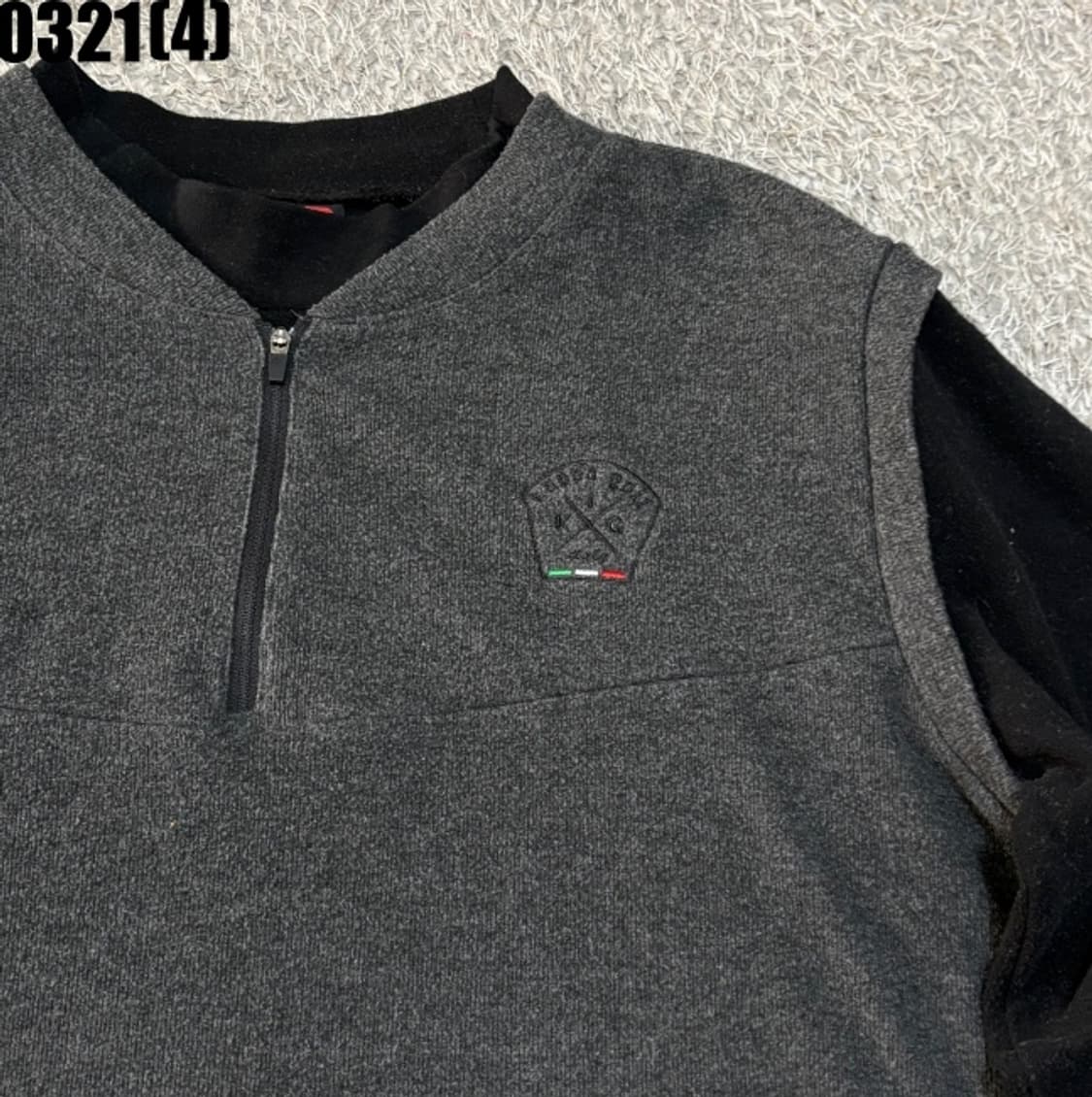 XL 카파 ITALIA 배색 하프집업 긴팔 티셔츠 0321(4) 상품이미지2