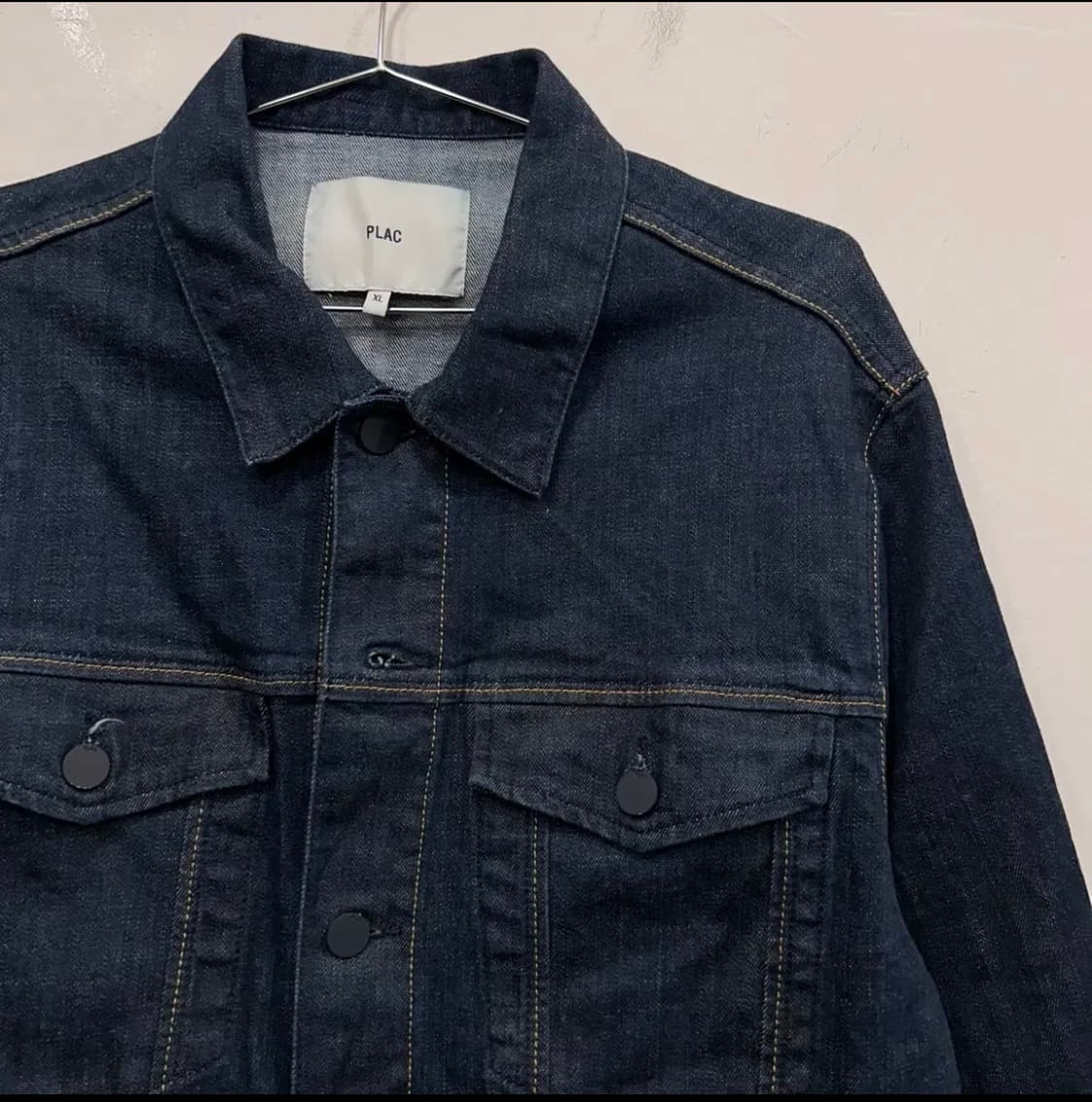 플랙 진 블랙버튼 셀비지 데님 트러커자켓 상품이미지1