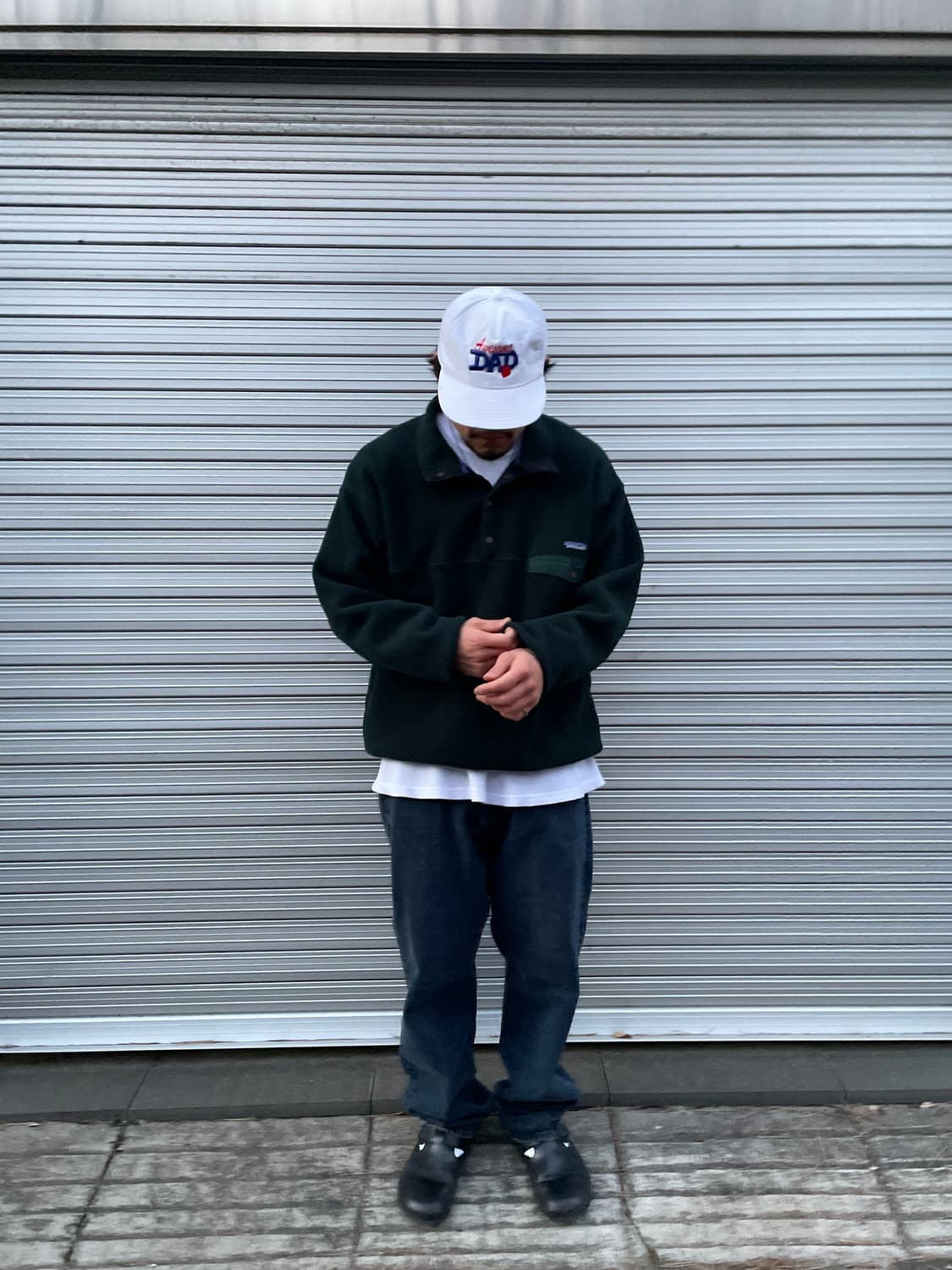 90s Patagonia Synchilla Dark Green SnapT 상품이미지2