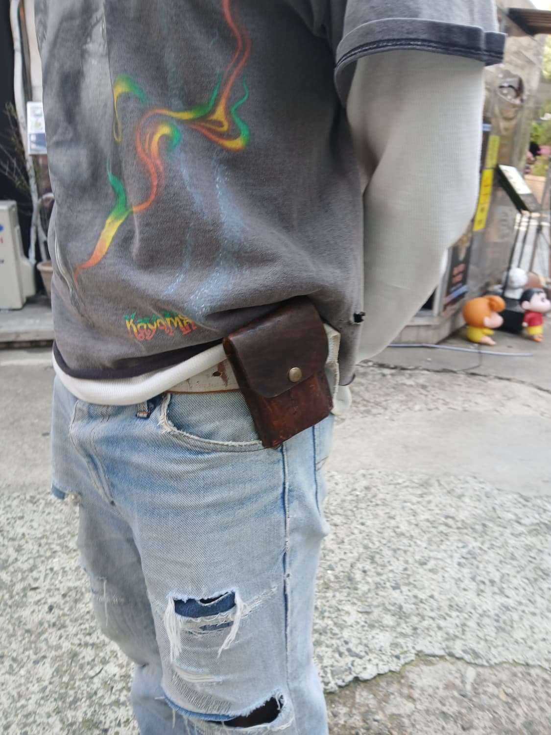 빈티지 가죽 파우치 상품이미지1