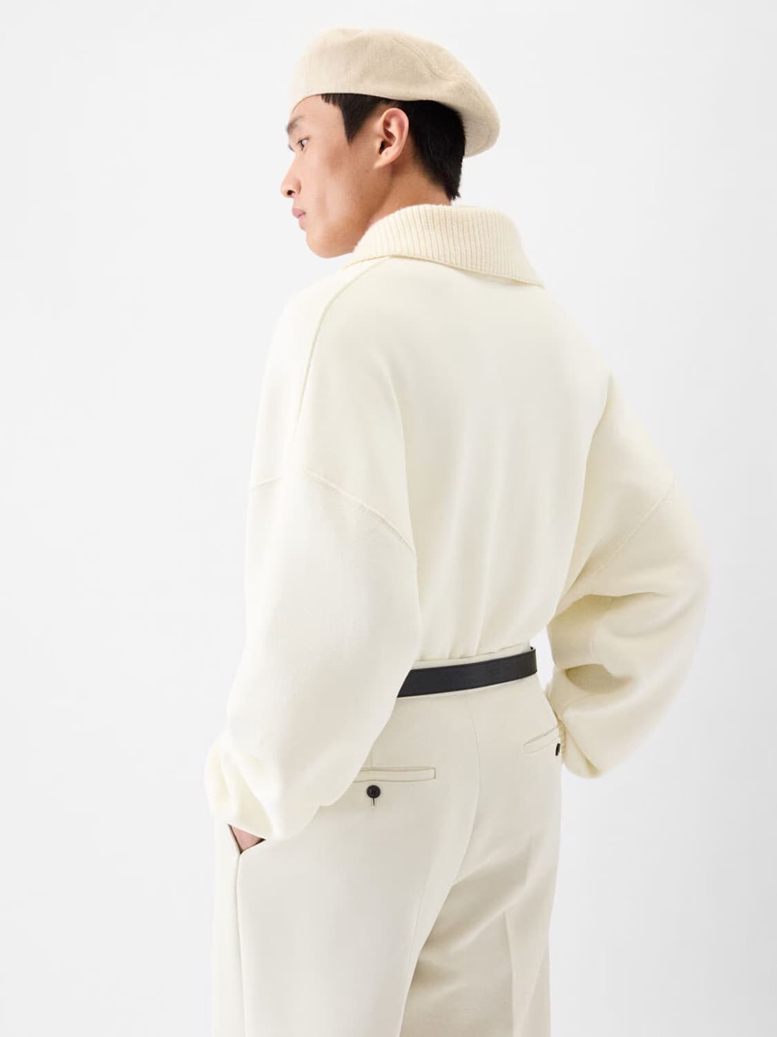 [M,L,XL]자크뮈스 25fw 푼토 롱 슬리브 폴로 니트 상품이미지4