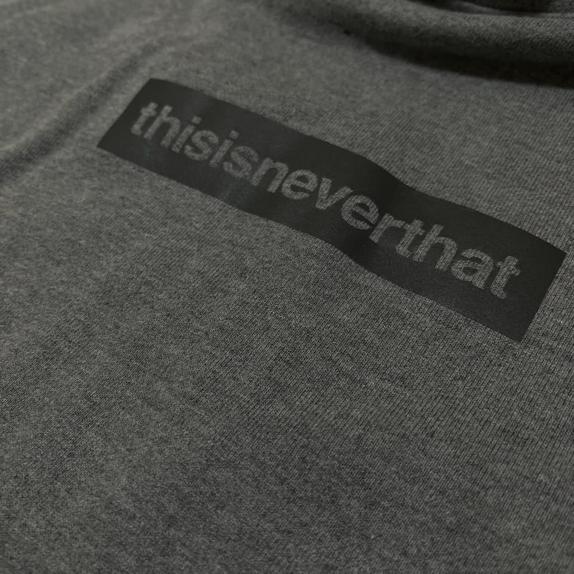디스이즈네버댓 박스로고 후드 티셔츠 [그레이] S/90 상품이미지5