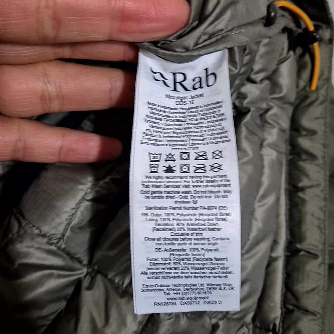 Rab 경량 패딩 상품이미지9