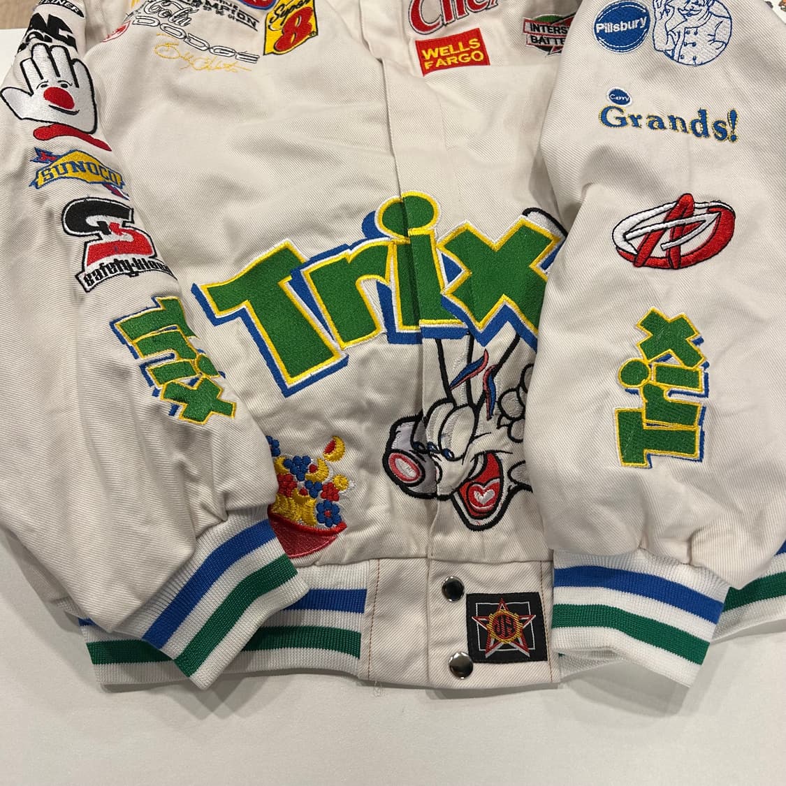 [L] 제프해밀턴 jh design trix 레이싱 자켓 화이트 A576 상품이미지6