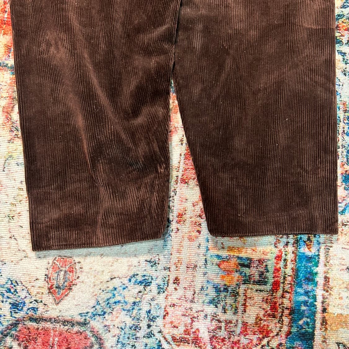 [33] 80s 이세이미야케 MEN 투턱 테이퍼드 브라운 코듀로이 팬츠 상품이미지6