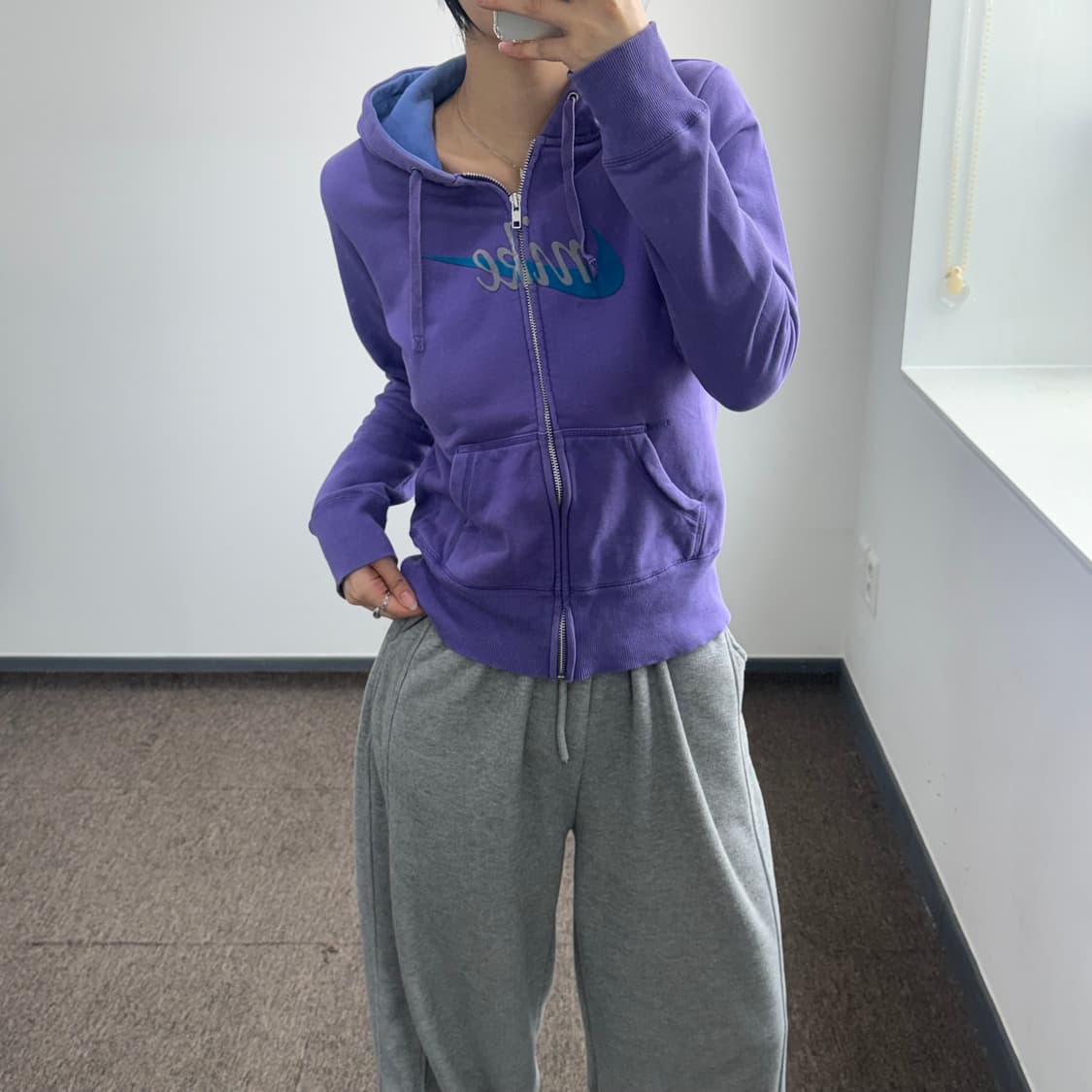 Nike 나이키 퍼플 후드집업  상품이미지1