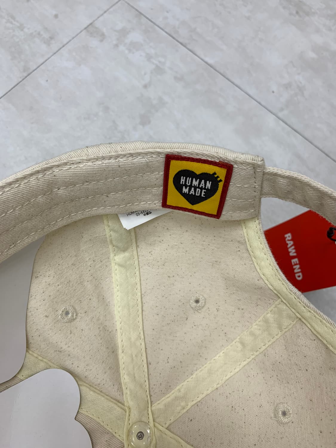 휴먼메이드 아이보리 패치 디테일 볼캡 #299 상품이미지8