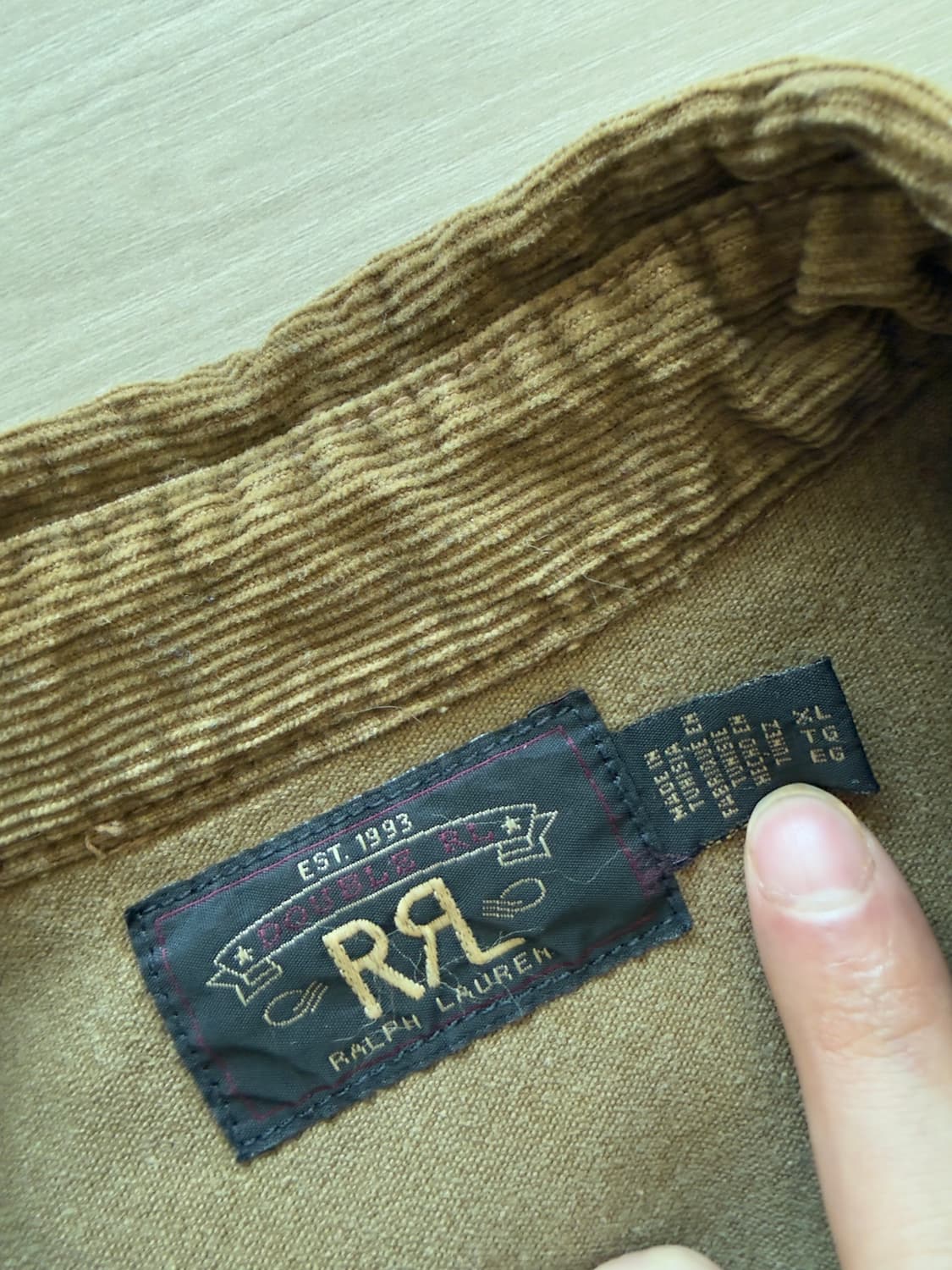 rrl 더블알엘 코듀로이 웨스턴 셔츠 xl 상품이미지2