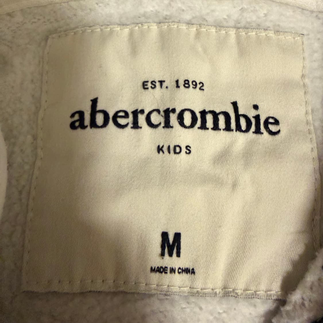 대장템 아베크롬비 화이트 후드집업 m 상품이미지3