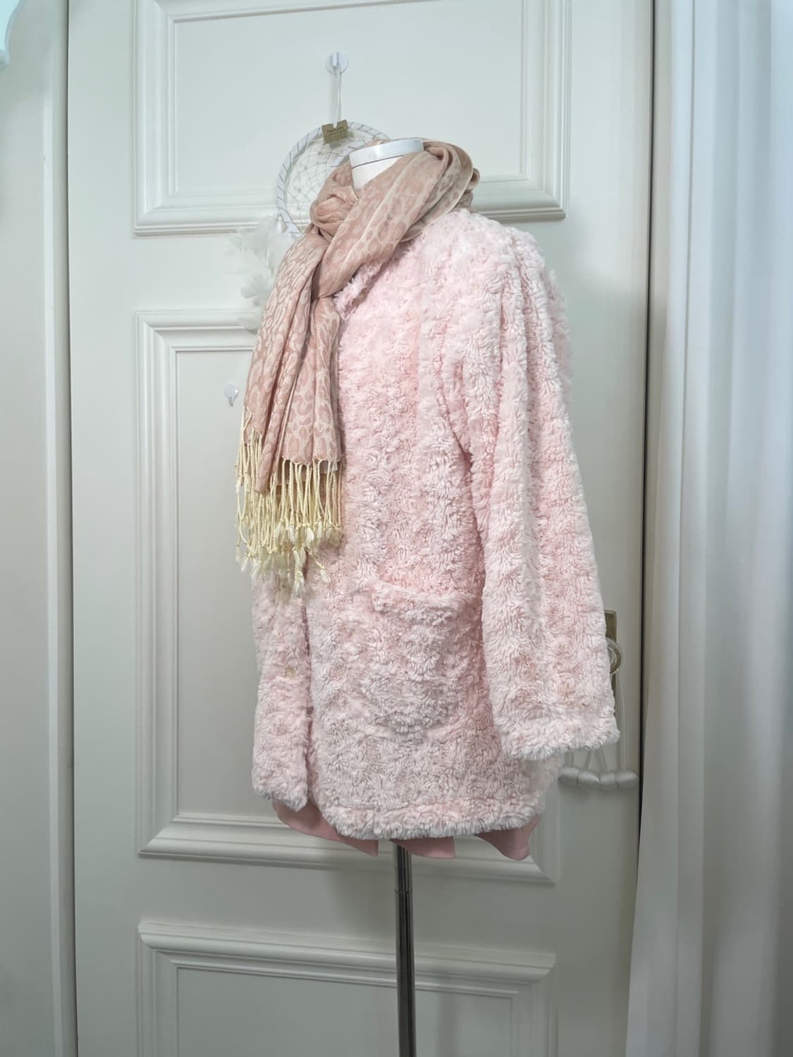 pink leopard y2k muffler 상품이미지3