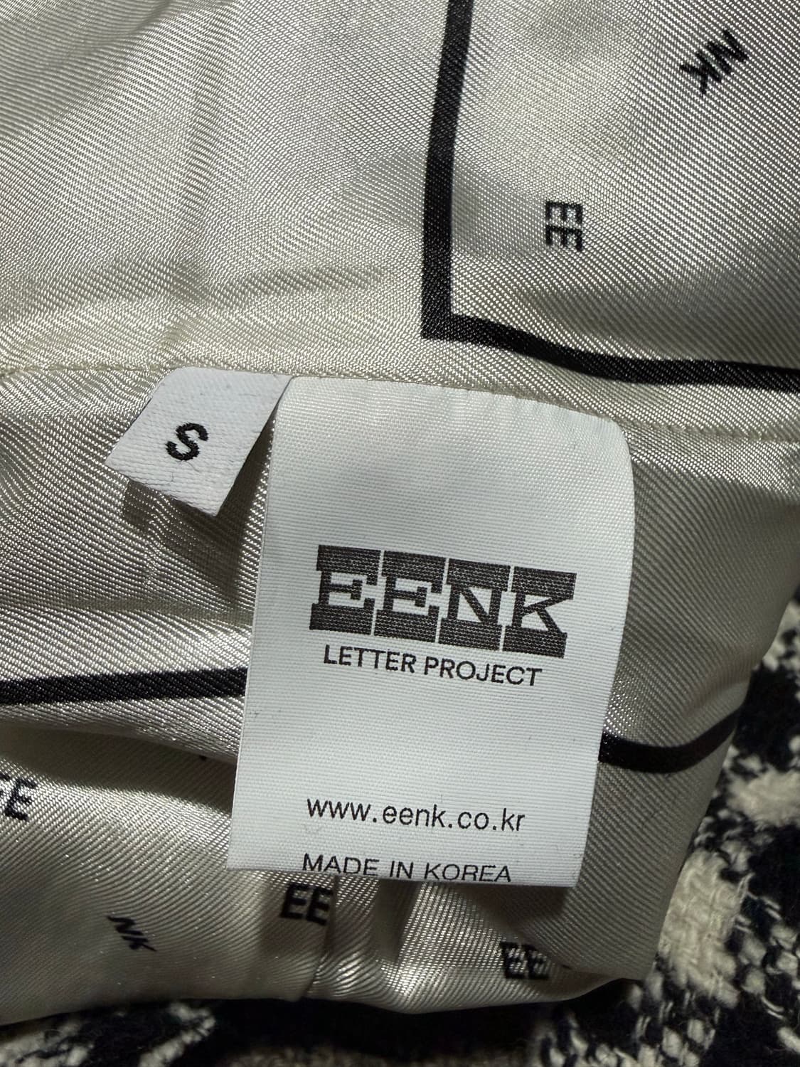 EENK 잉크 투포켓 원버튼 트위드 블레이저 자켓 상품이미지6