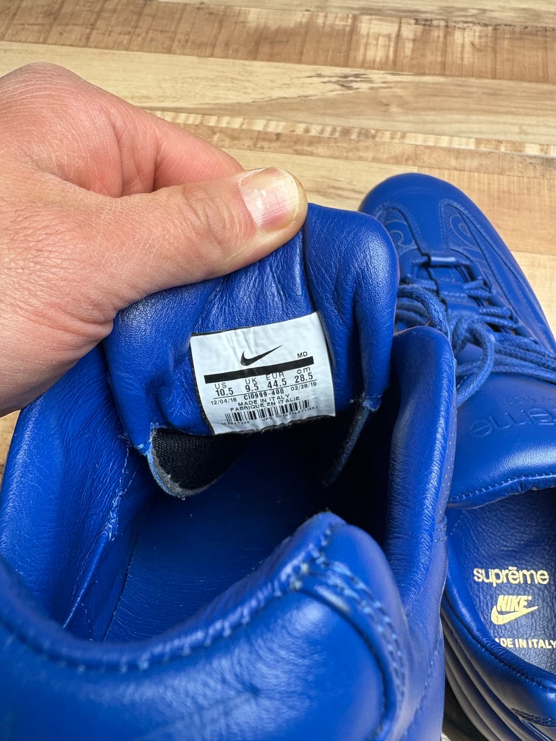 슈프림 에어맥스 95 럭스 블루 285 상품이미지2