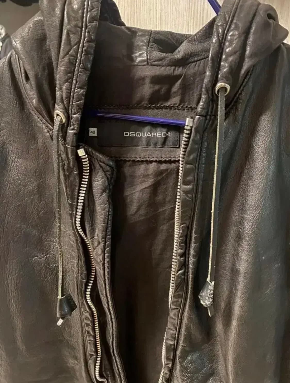 가죽 후드자켓 상품이미지3