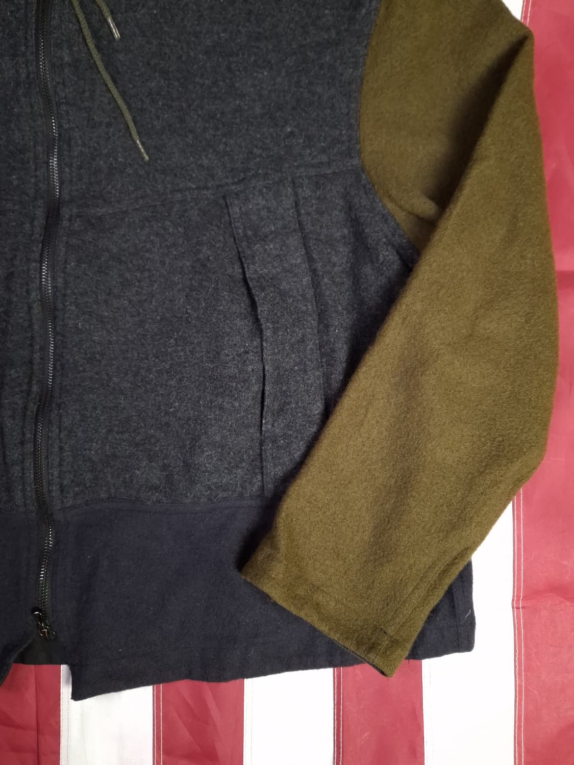 새제품급 오리지날 이스트로그 울 멀티 필드 후드자켓 상품이미지8