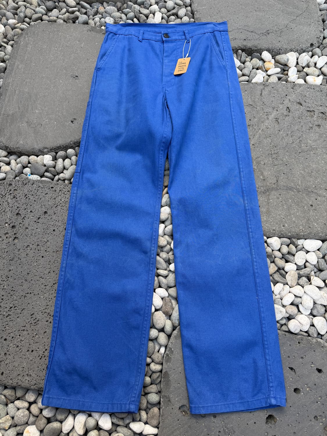 OLD VINTAGE WASHED BLUE FRENCH 프렌치워크팬츠 상품이미지1