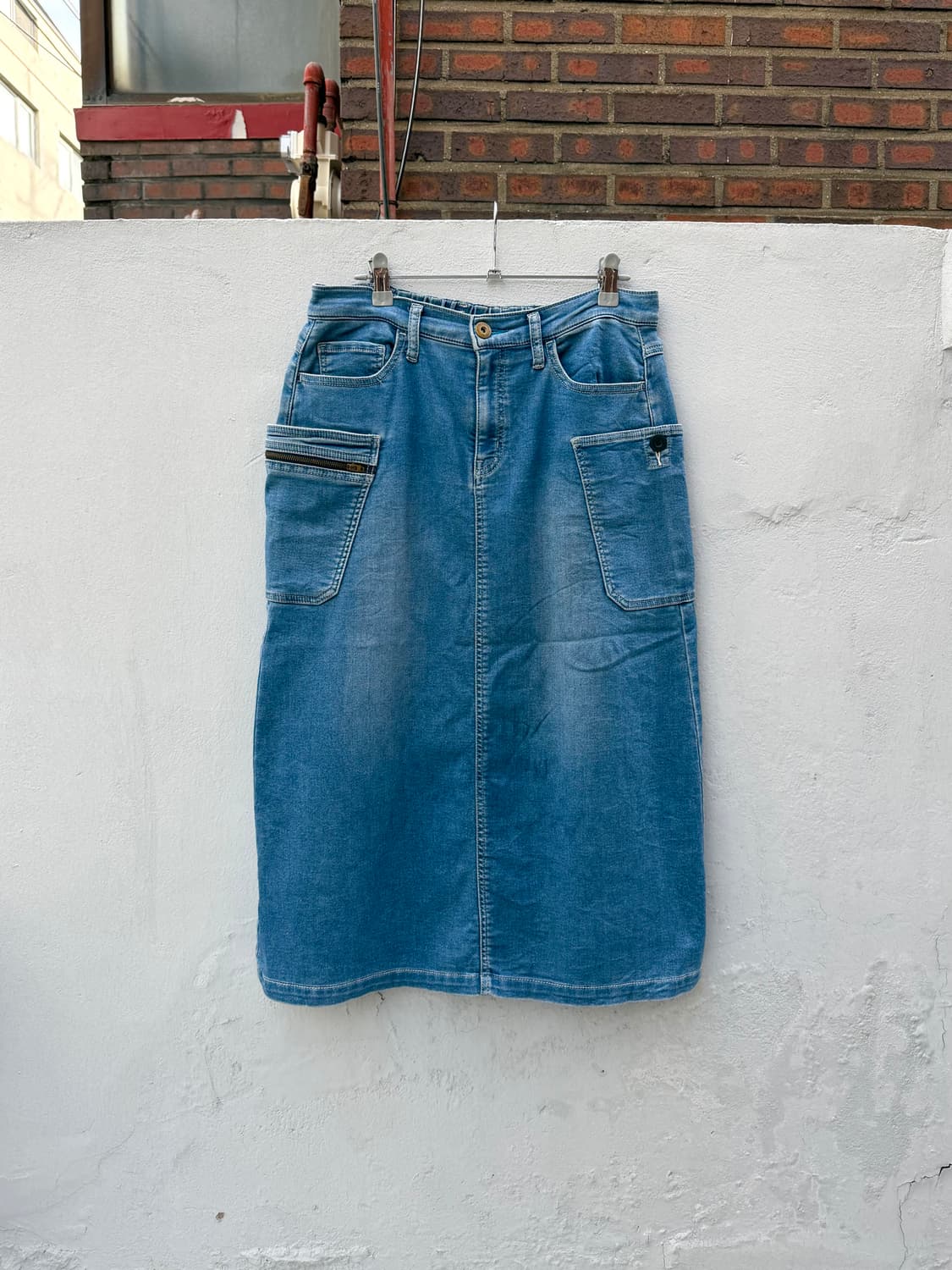 필드코어 유틸리티 워크 데님 스커트 청치마 상품이미지1