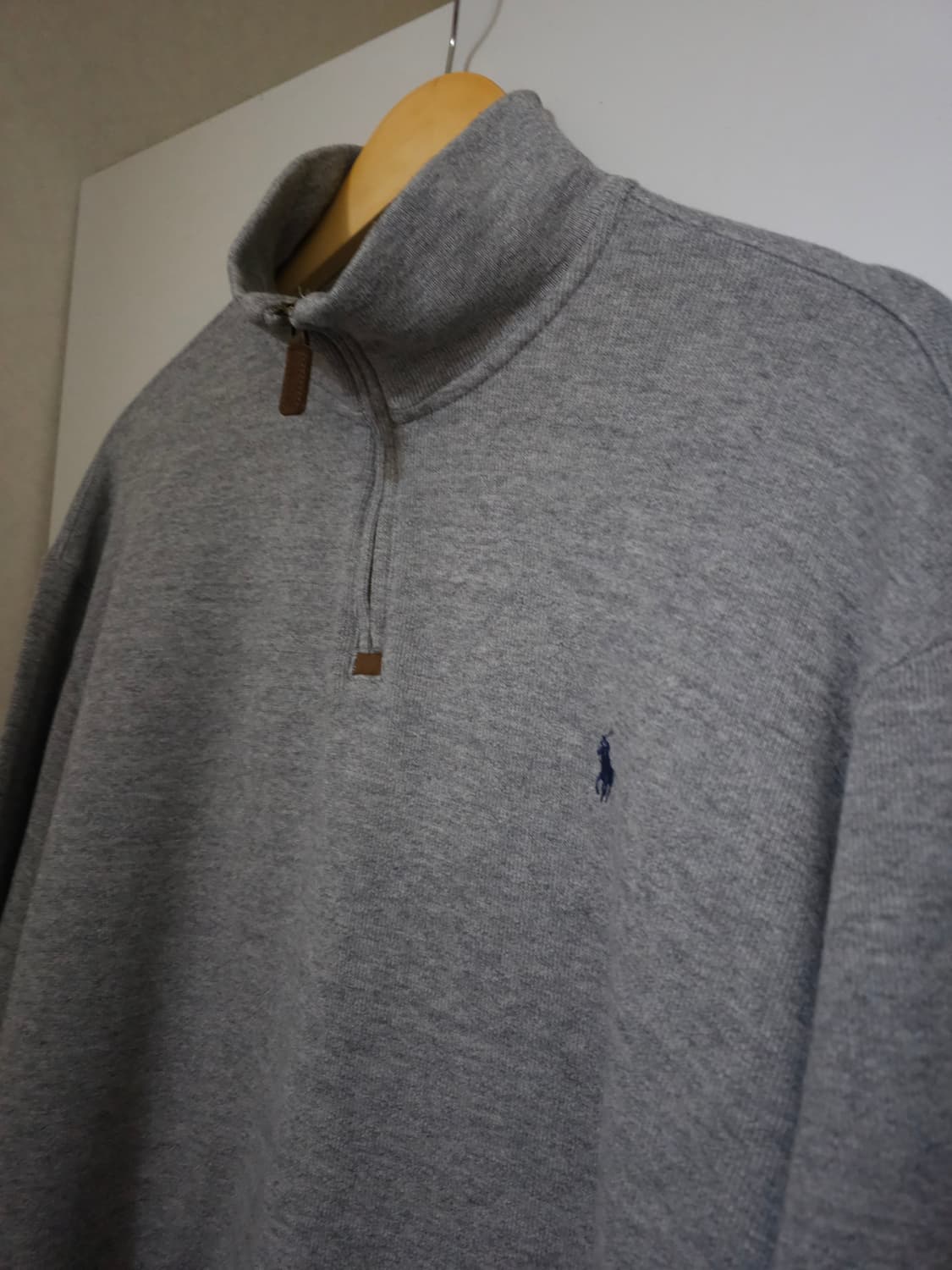 폴로 랄프로렌 하프집업 맨투맨 그레이 상품이미지2