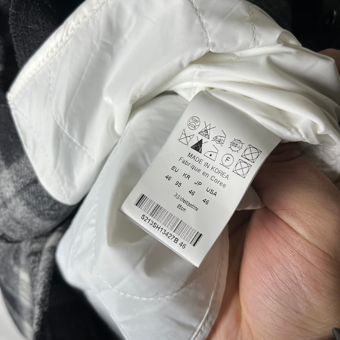 [Solid Homme] 21F/W 솔리드옴므 패디드 체크 자켓 상품이미지6