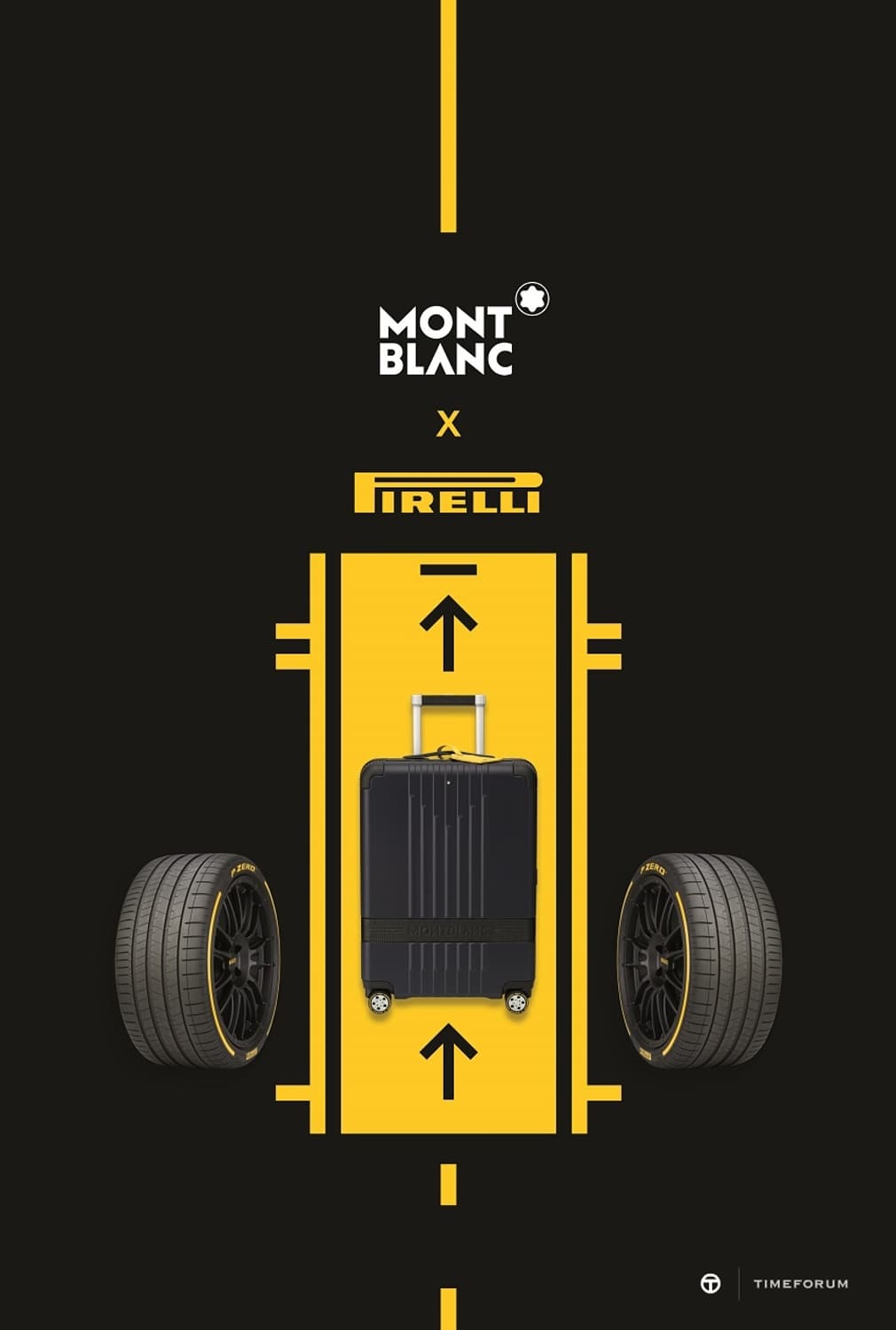 몽블랑 x 피렐리 트롤리 캐빈 캐리어 한정판 (미개봉) 상품이미지1