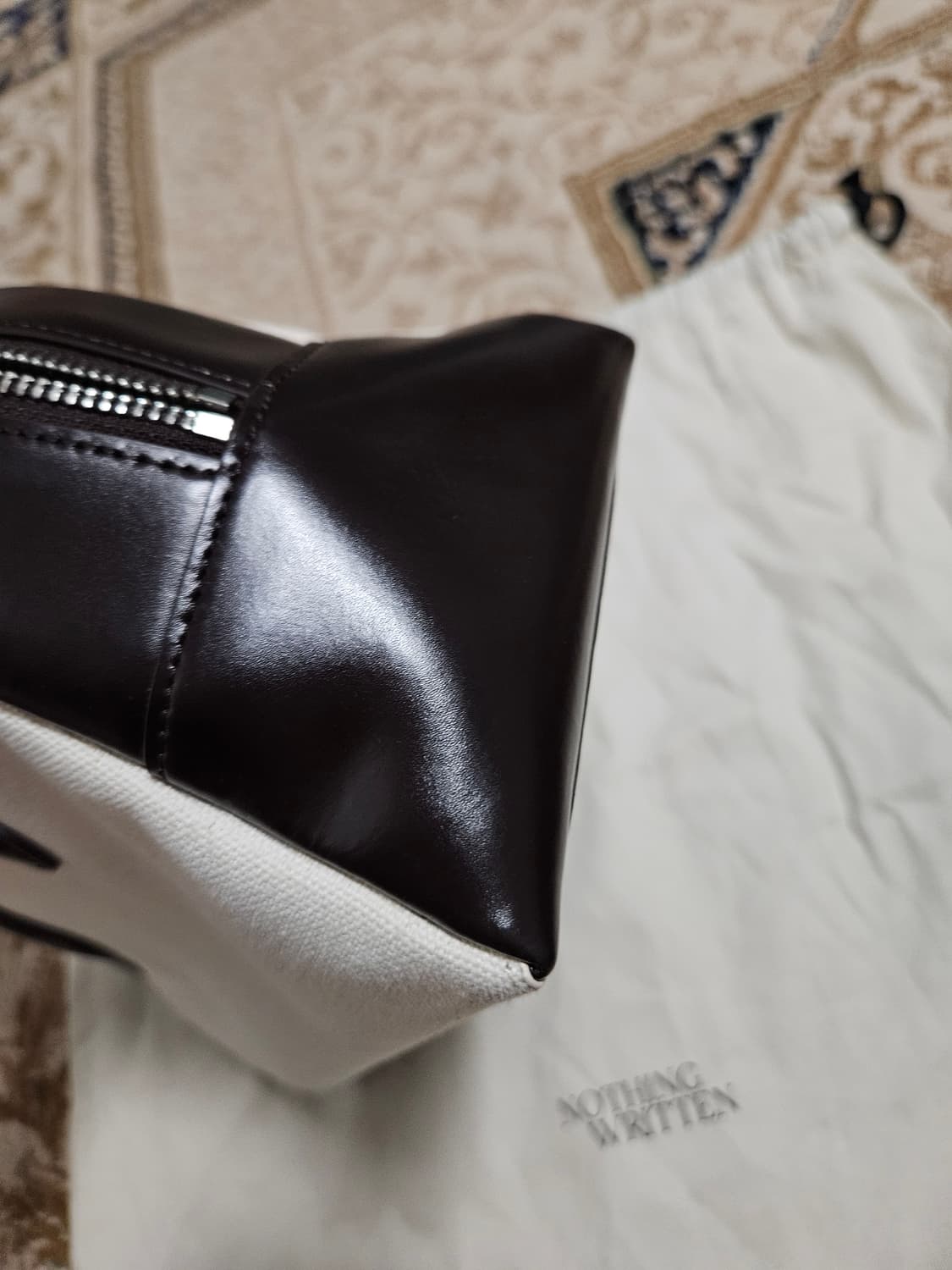 낫띵리튼 nothing written 미니 골프백 캔버스/브라운 상품이미지7