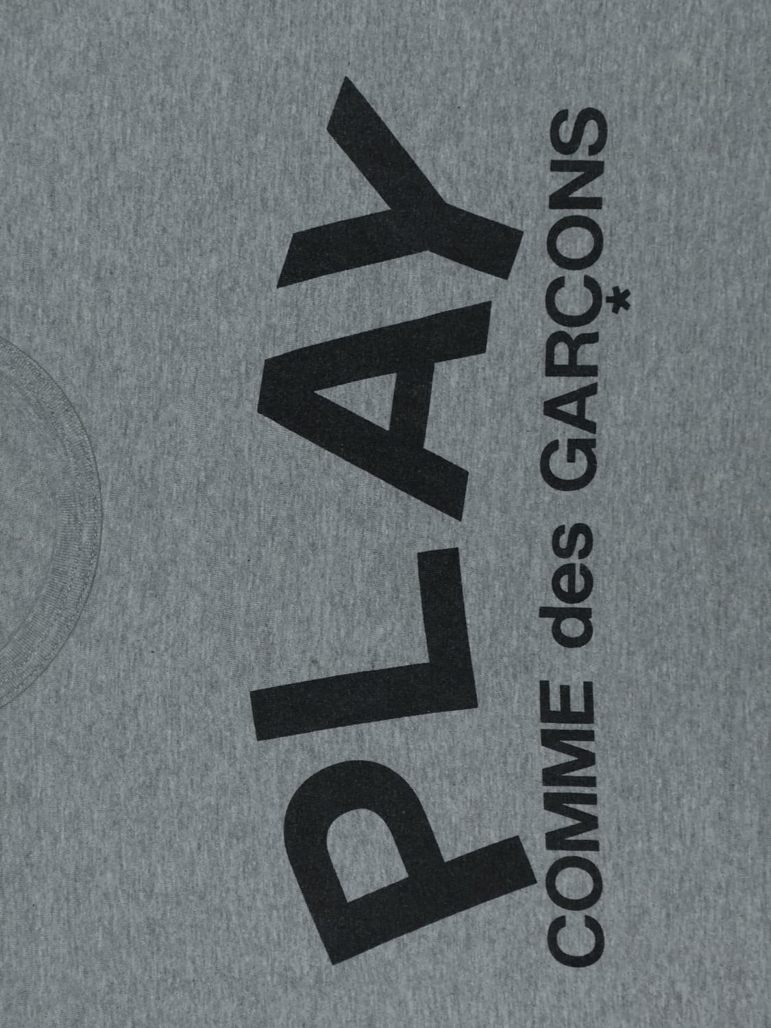 [정품]꼼데가르송 플레이 로고 반팔 티셔츠 그레이  XL 상품이미지3