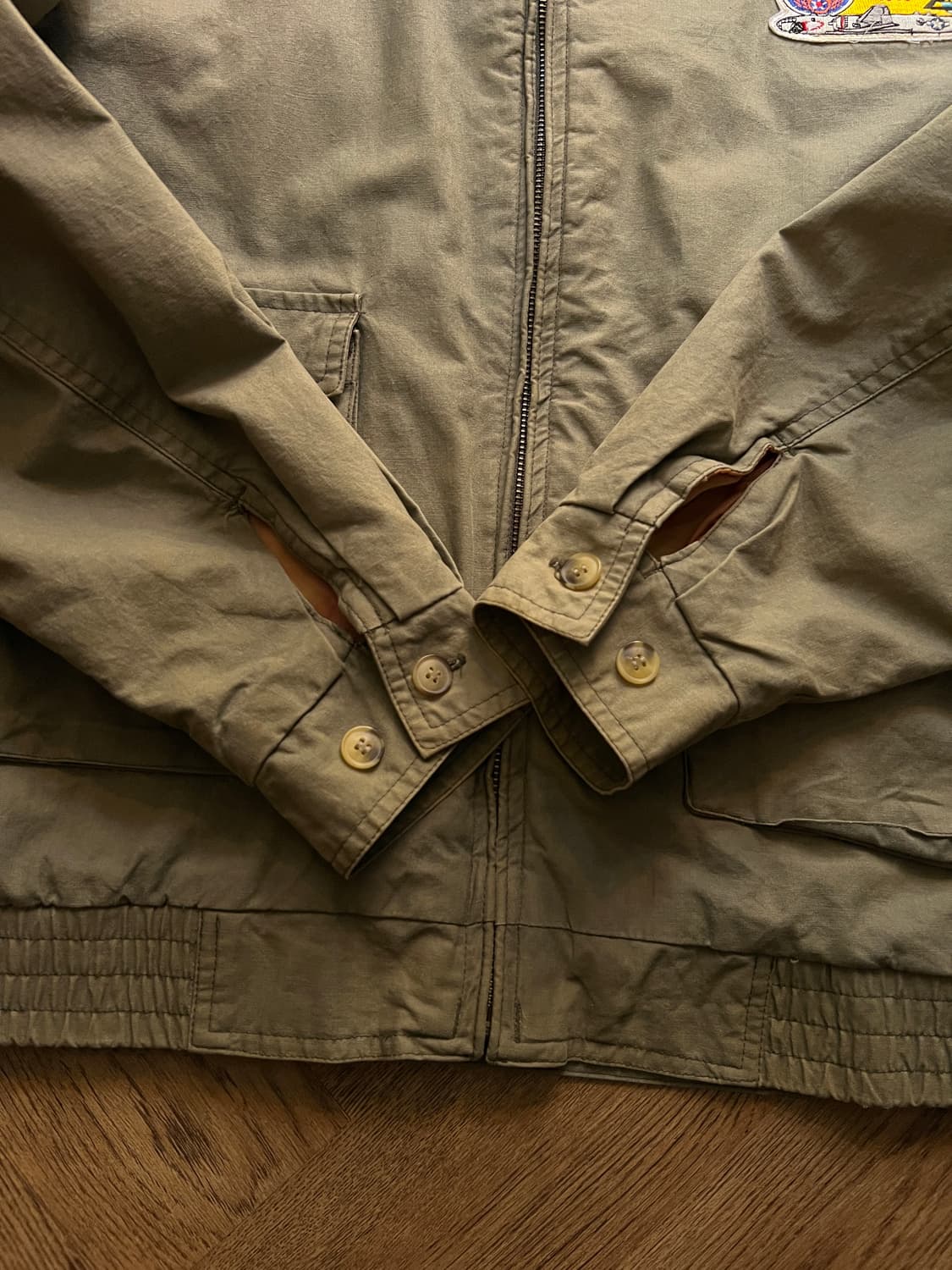 [L]90's 엘엘빈 USA A-2 플라이트 자켓 상품이미지5