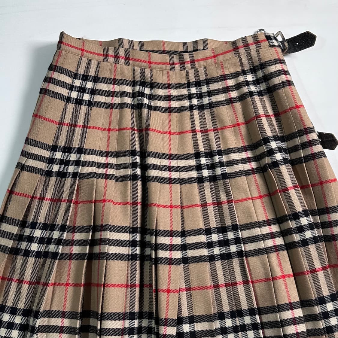 버버리 노바체크 울 스커트 상품이미지2