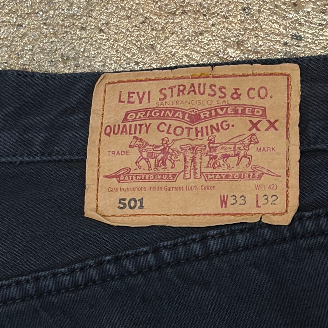 90s 빈티지 리바이스 501 블랙진 청바지 상품이미지8