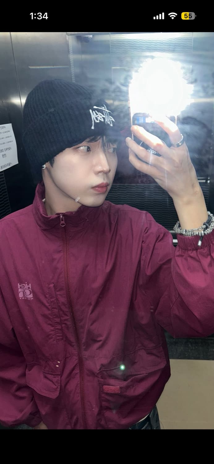 테켓 바람막이 버건디 M사이즈 상품이미지7