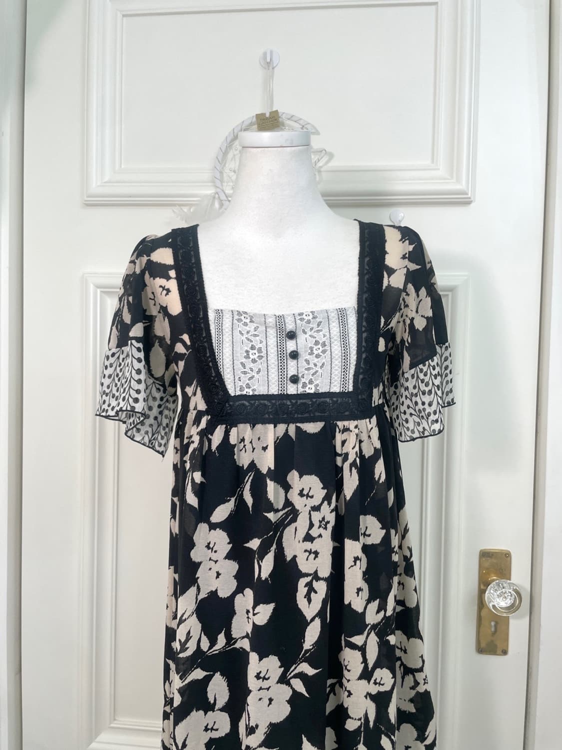 black flower lace summer opc 상품이미지5