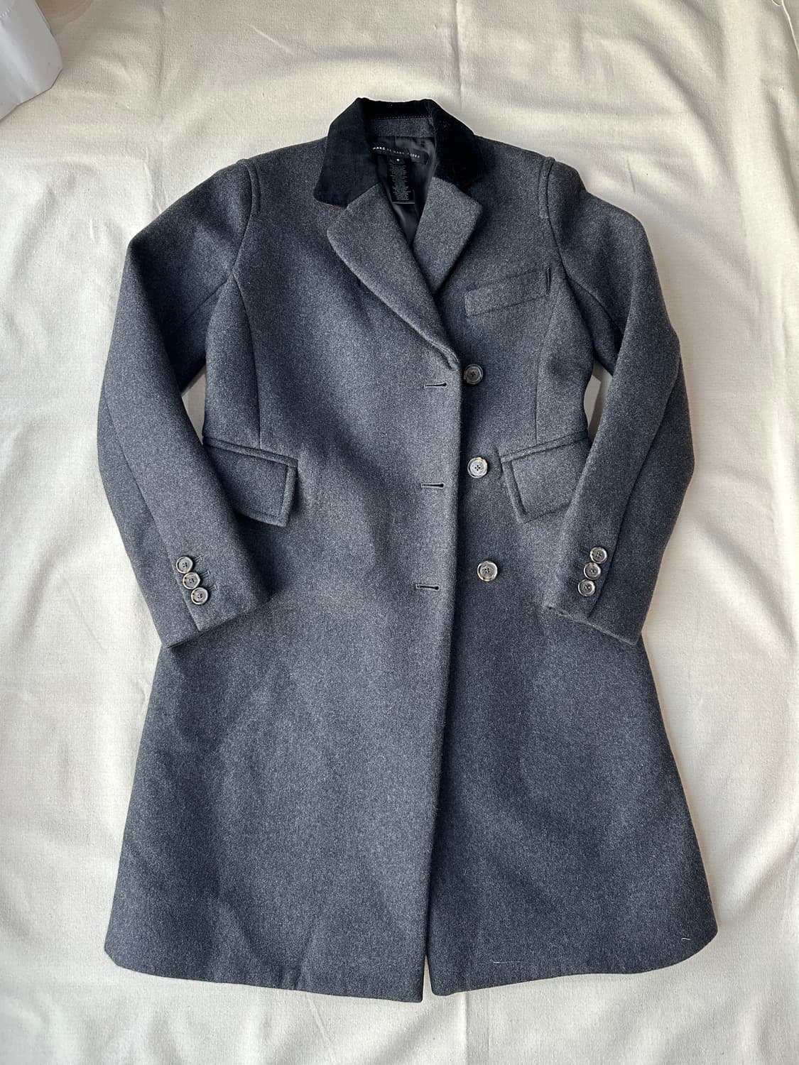마크제이콥스 울 코트 차콜 (44~슬림55) 상품이미지1