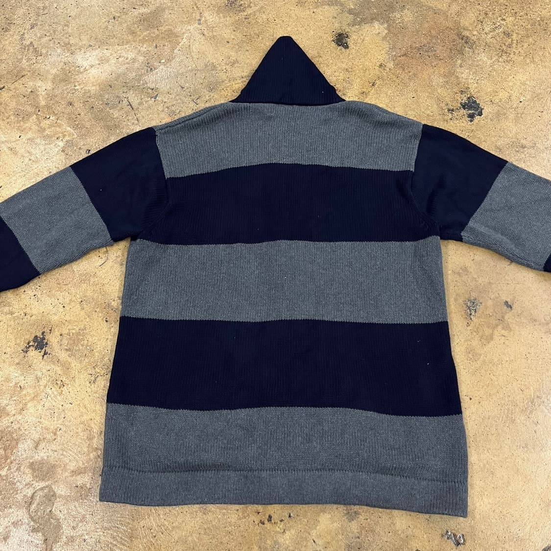 [정품/L] 폴로 랄프로렌 스트라이프 가디건 네이비 회색 b19 상품이미지4