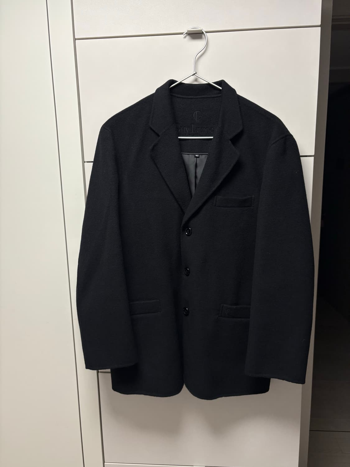 빈티지 박스핏 캐쥬얼 울 블레이져 블랙 100사이즈 상품이미지1