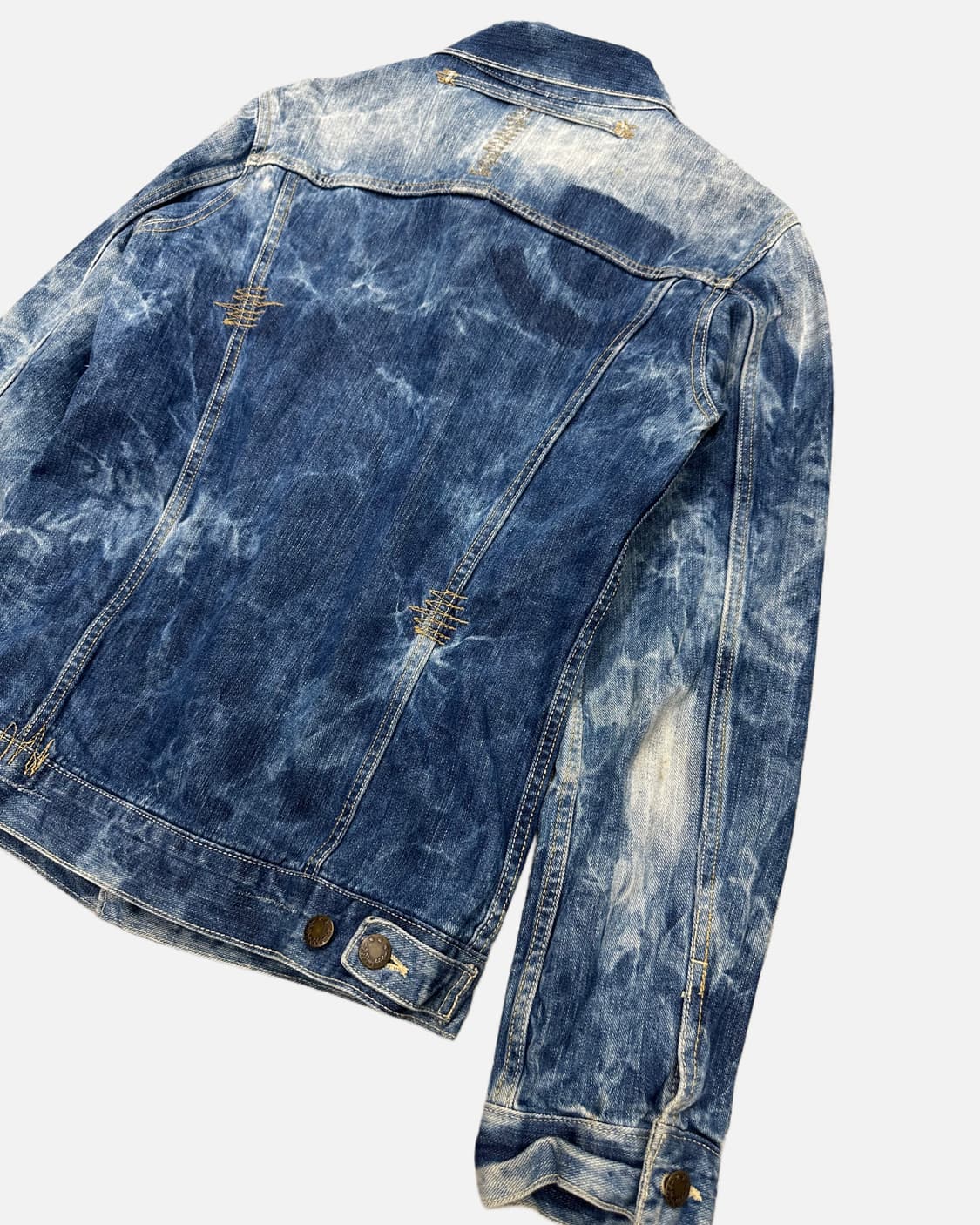 EXHIBITIONIST acid washing damage denim  상품이미지5