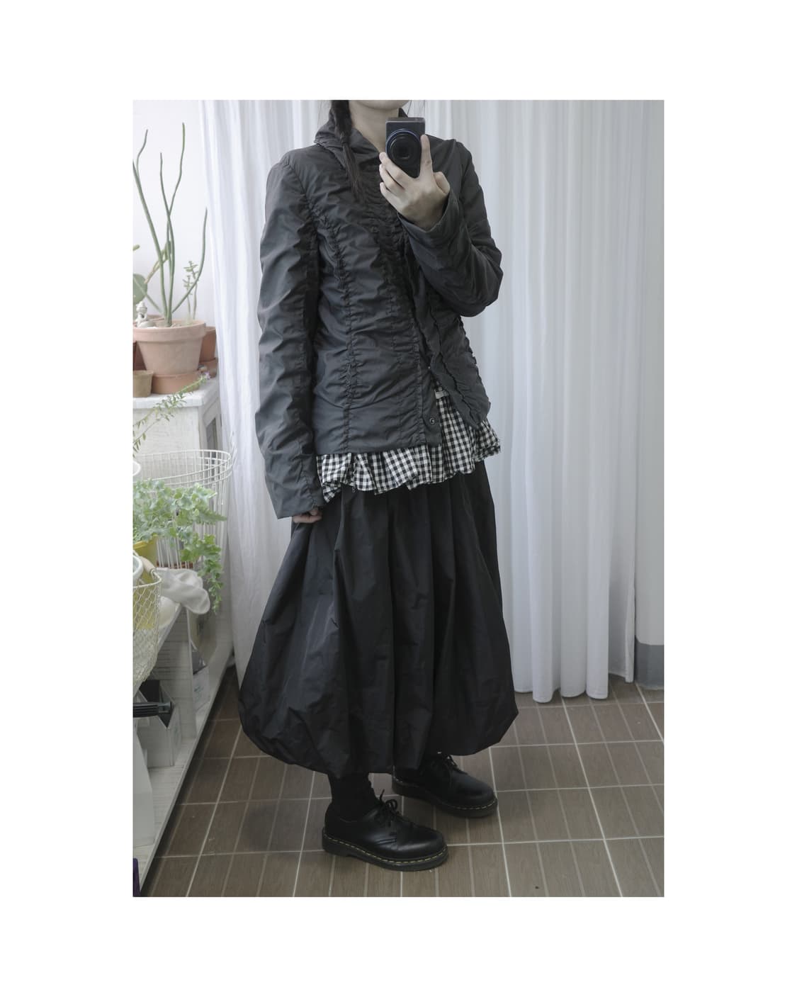 Check frill blouse   상품이미지7