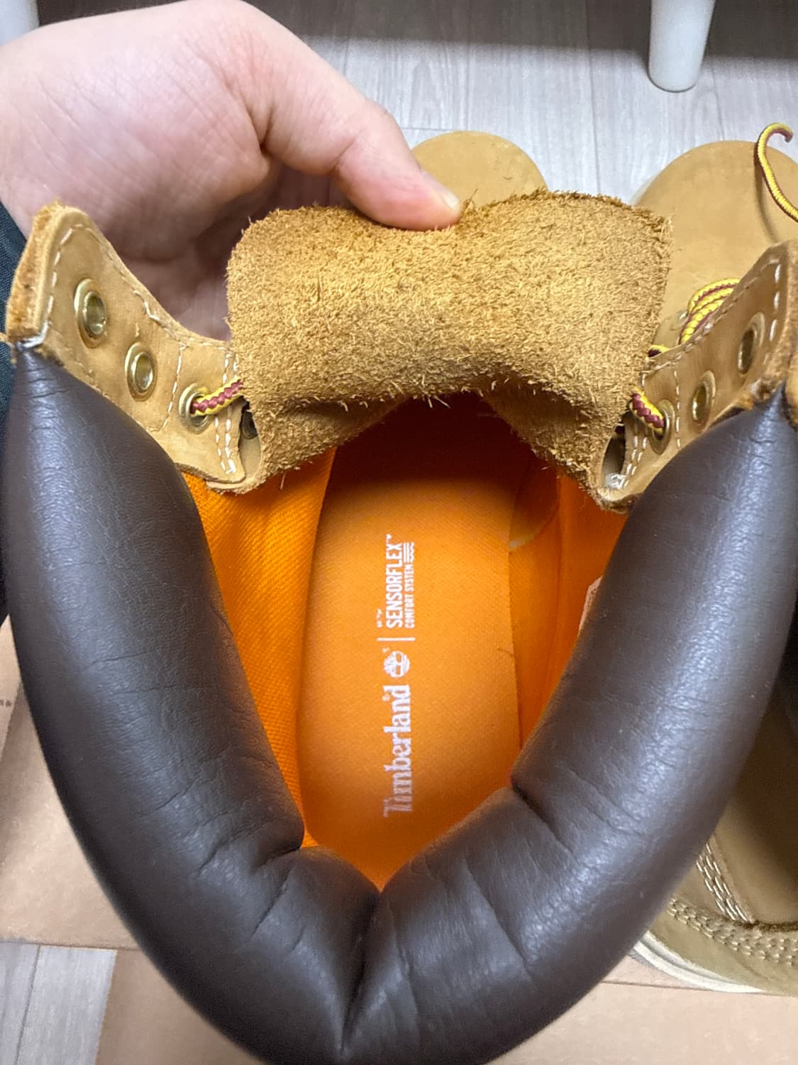 팀버랜드 래드포드 6인치 워터프루프 부츠 위트 브라운 - 와이드 상품이미지8