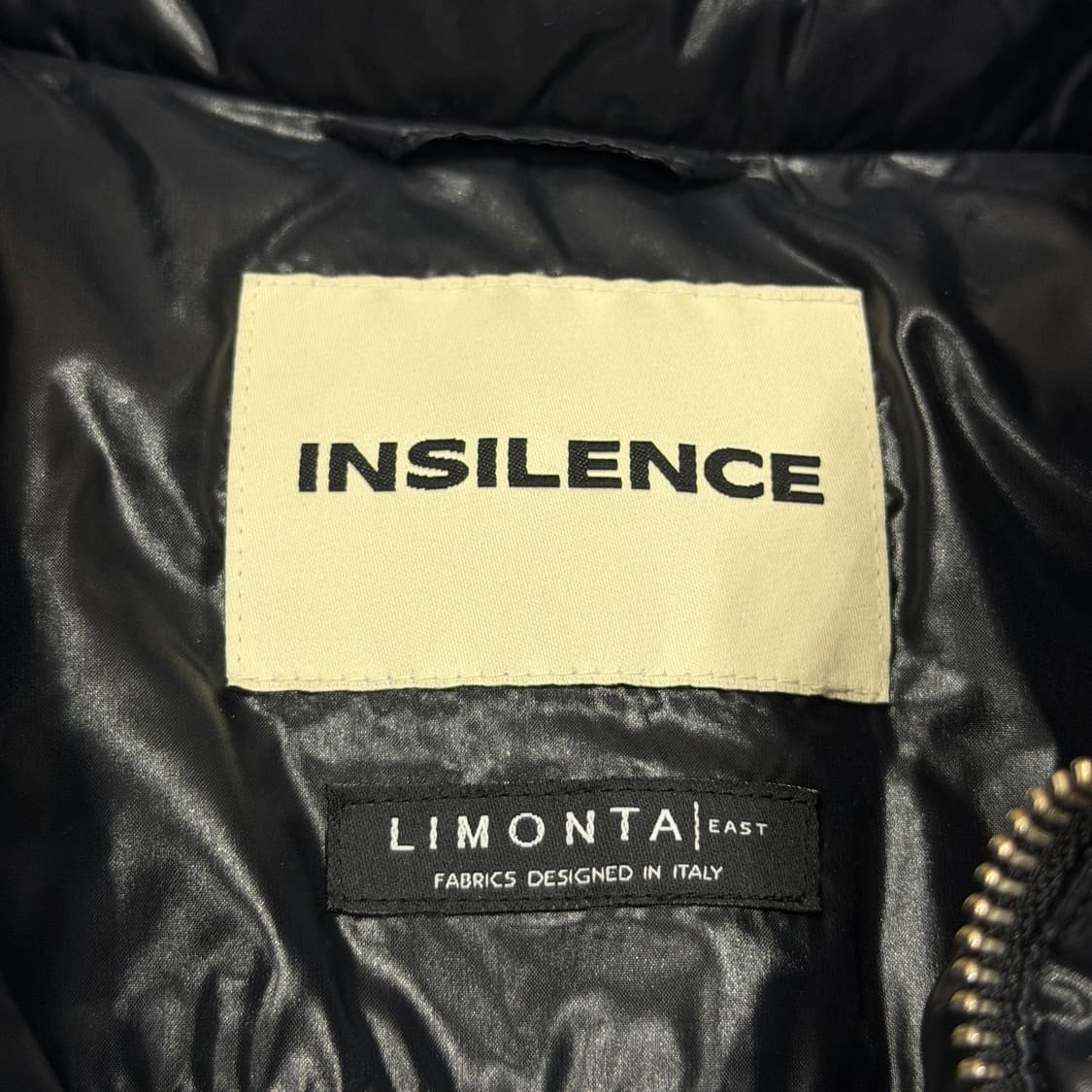 인사일런스 웨이브라인 덕 다운 패딩 자켓 블랙 L 상품이미지5