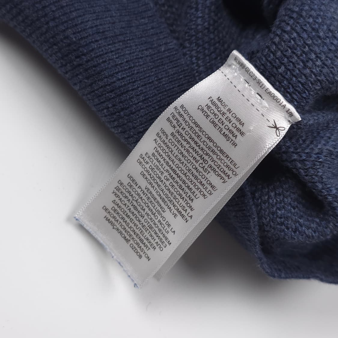폴로 랄프로렌 피마코튼 와플니트 네이비 (XXL) 상품이미지5