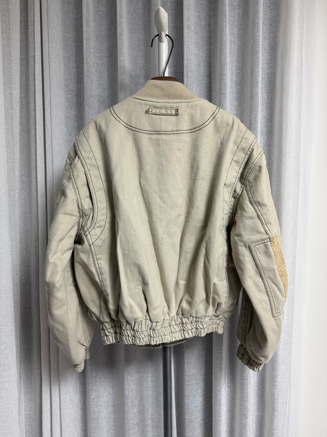 베이지 봄버 자켓  상품이미지9