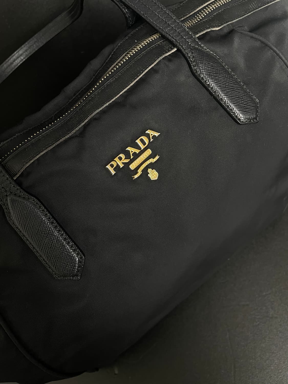 프라다 PRADA 나일론 가죽 쇼퍼 백 상품이미지3