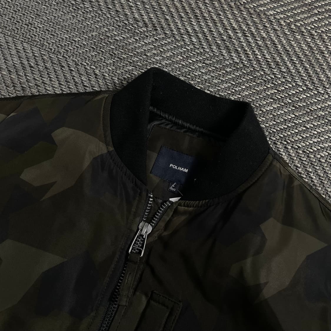 폴햄 퀄팅 누빔 카모 블루종 자켓o 4153 상품이미지5